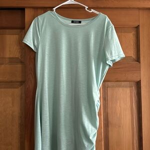 Mint green fitted dress